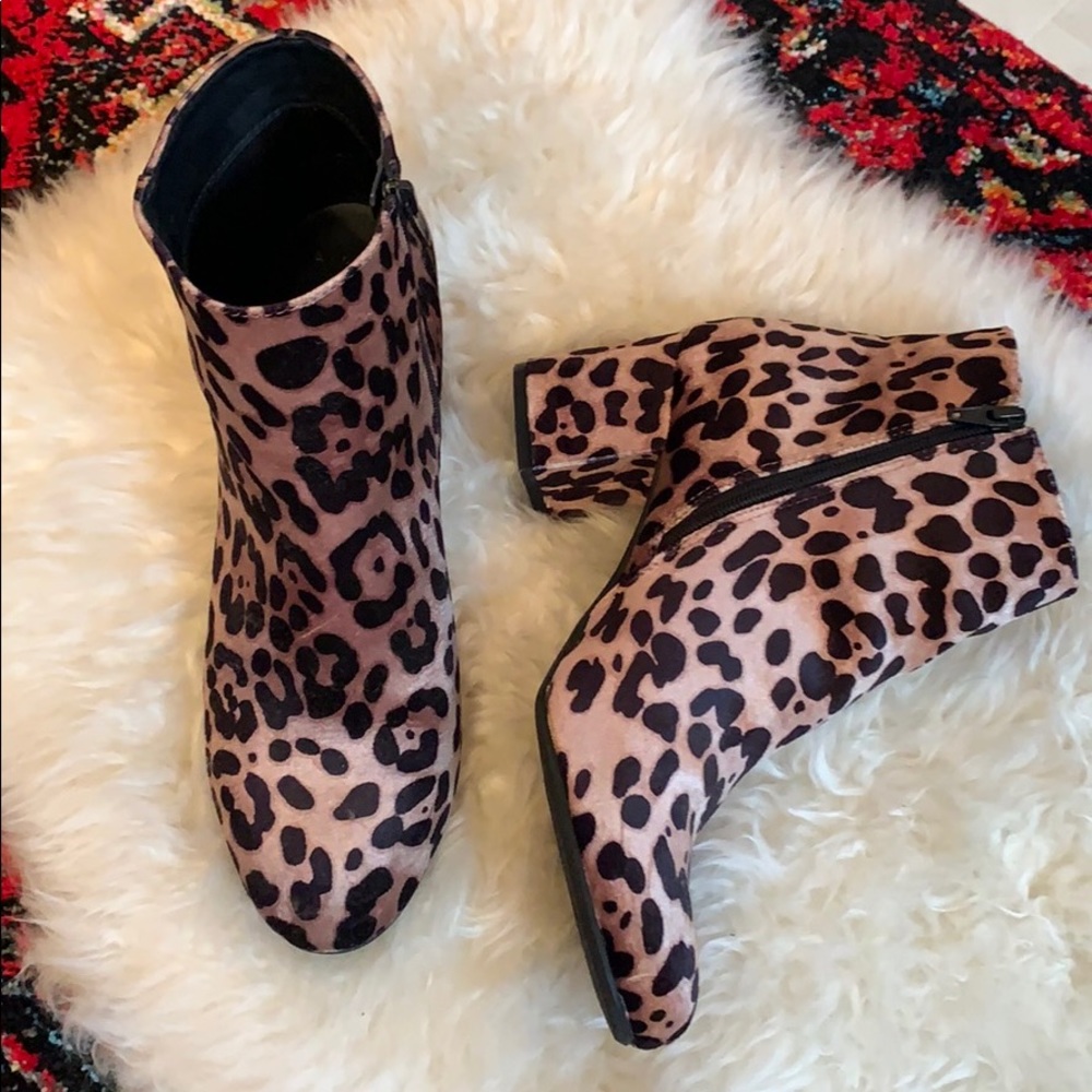 Leopard Print Booties